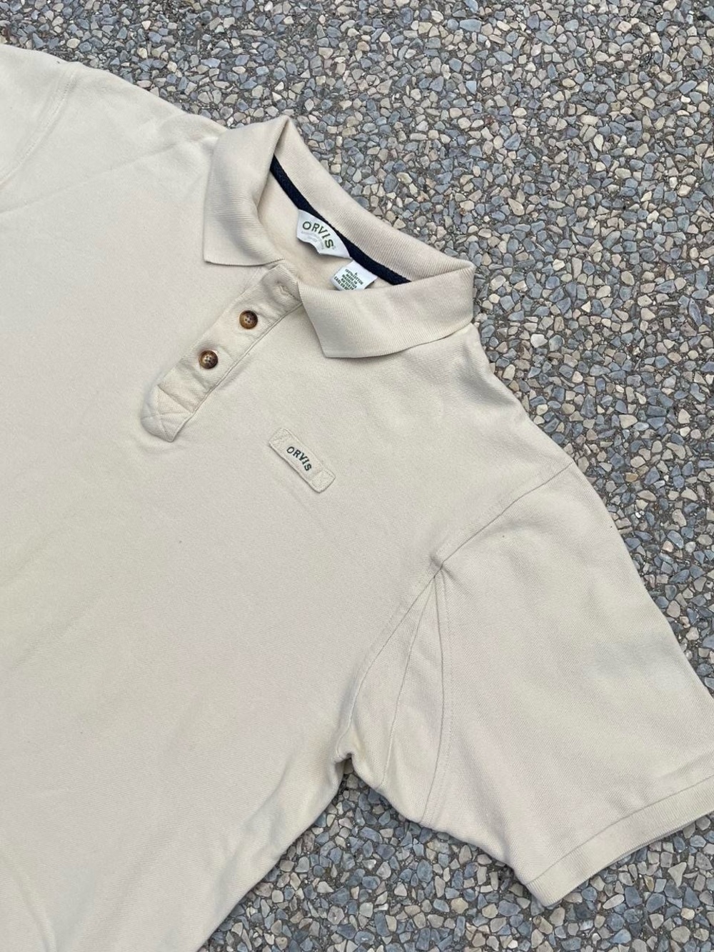 Orvis Cream Pique Polo Shirt